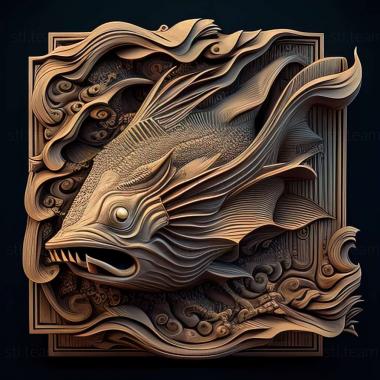3D model sea monster (STL)